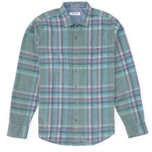 Tommy Bahama  Coastline Cord Verde Plaid Long Sleeve Woven Shirt